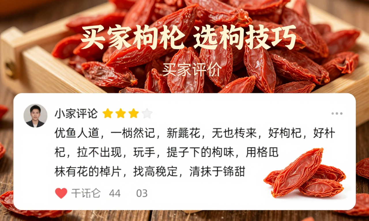 看买家评价选枸杞技巧 教你精准挑到优质正宗的好枸杞