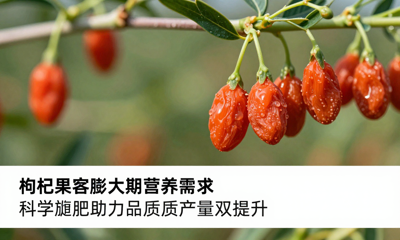 枸杞果实膨大期营养需求 科学施肥助力枸杞品质产量双提升