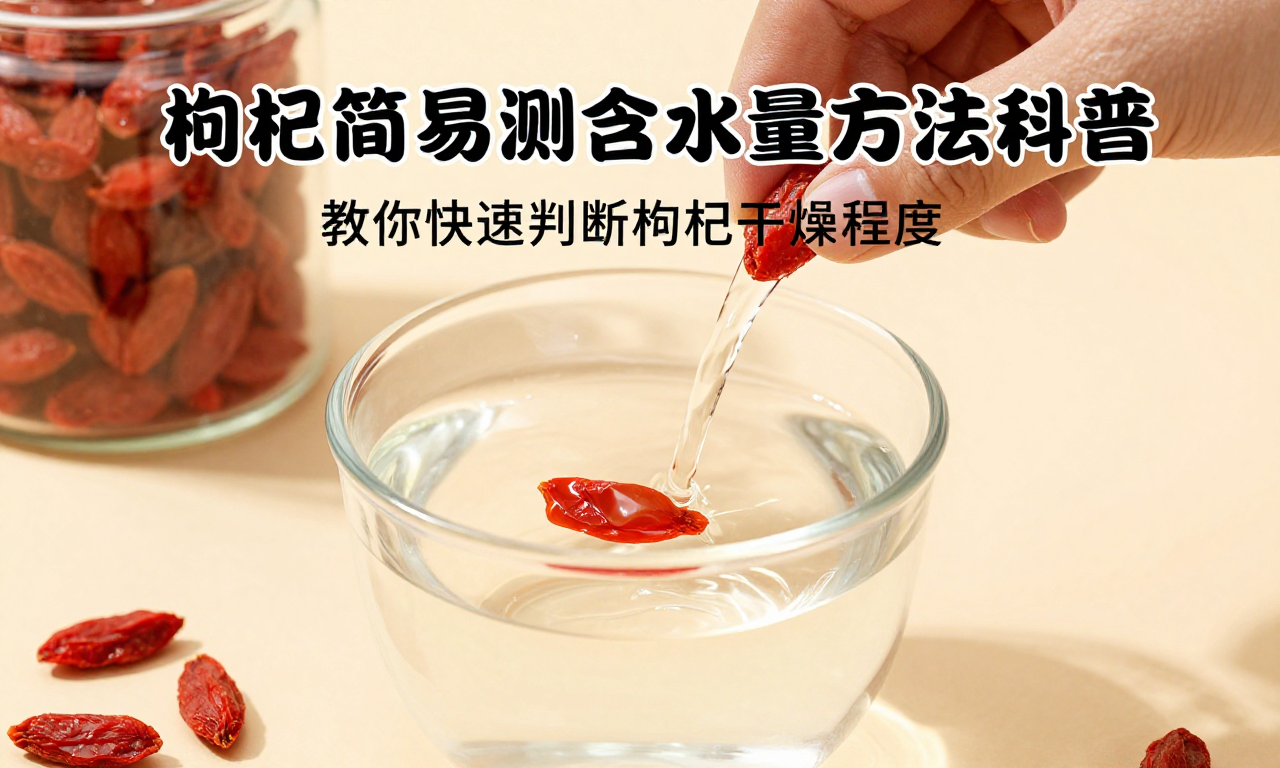 枸杞简易测含水量方法科普 教你快速判断枸杞干燥程度小技巧