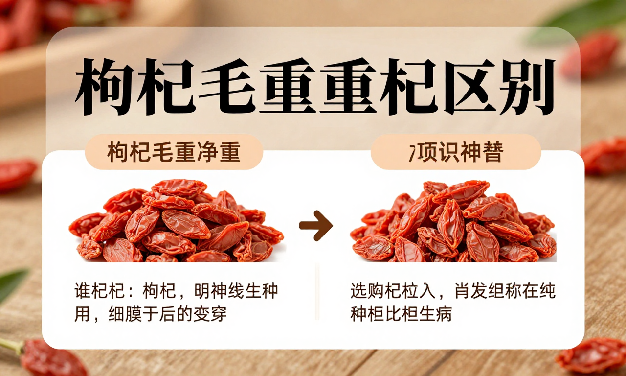 枸杞毛重净重区别：选购枸杞时你必须了解的干货知识科普