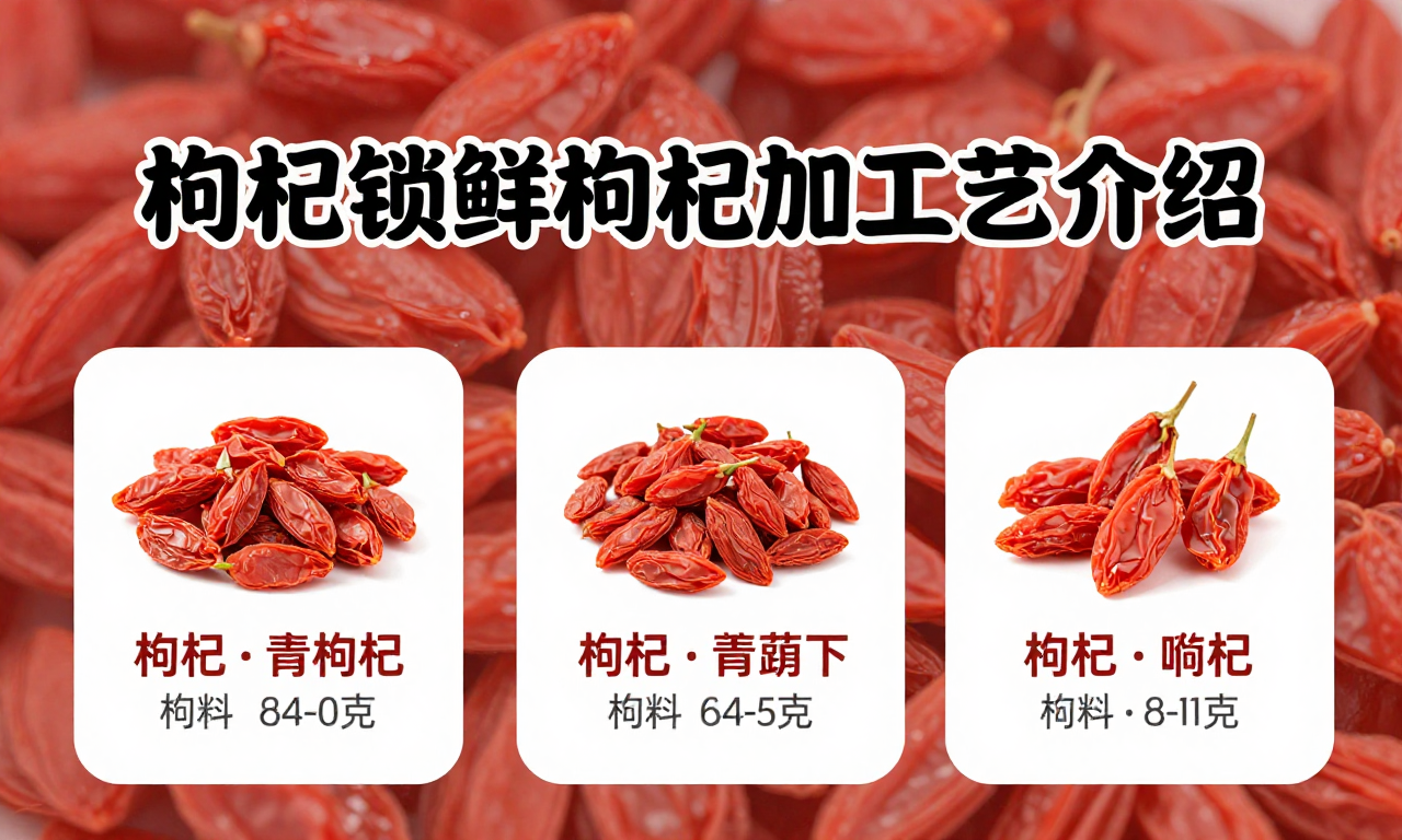 枸杞锁鲜枸杞加工工艺介绍 知识科普带你解锁优质枸杞的加工奥秘